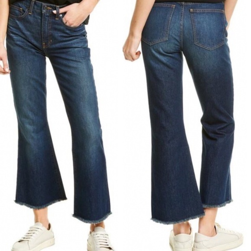 Veronica Beard Sandi High Rise Crop Flare Jeans NWT